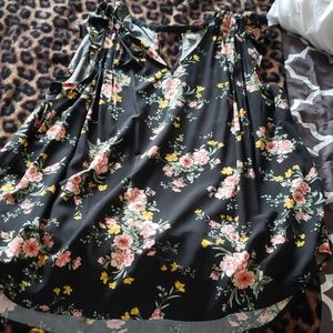 Old navy black floral top